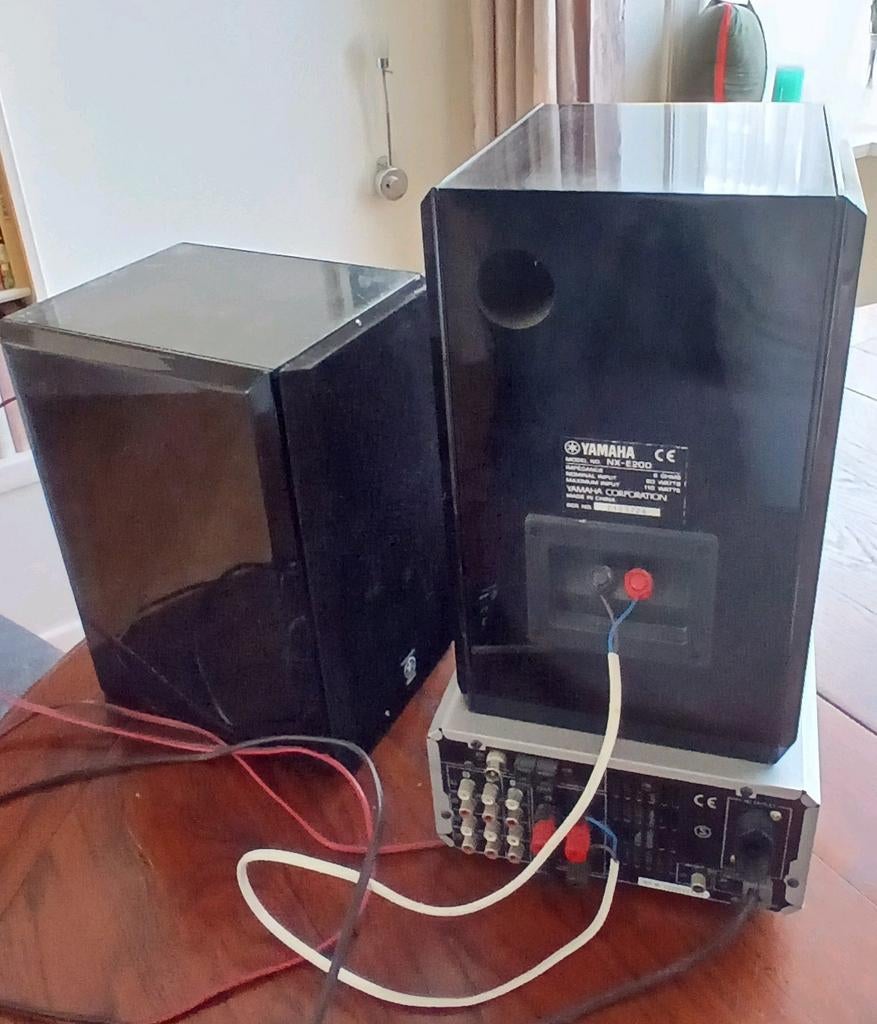 Yamaha AX-E200 radio versterker en luidsprekers, Ophalen, 120 watt of meer, Front, Rear of Stereo speakers, Overige merken