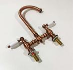 PB NOSTALGISCHE BRUGKEUKENKRAAN KOPER MET WITTE HENDELS, Koper, LUDOLF DE JONGHSTRAAT 41N 3043 JD ROTTERDAM, Nieuw, Ophalen of Verzenden