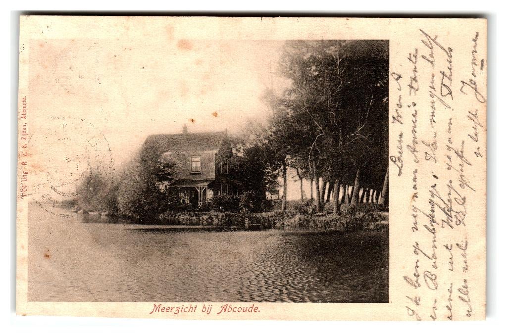 Abcoude, Meerzicht bij Abcoude. Lees beschrijving, Verzenden, Voor 1920, Gelopen, Utrecht