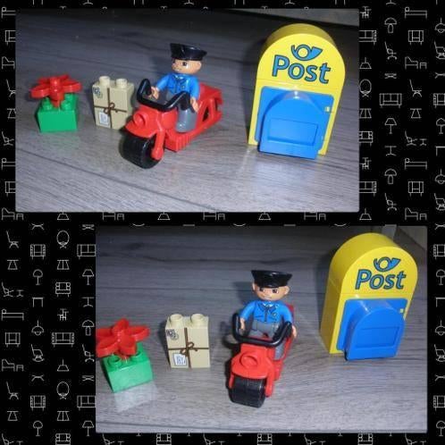 Lego / Duplo postbode, Ophalen of Verzenden, Zo goed als nieuw, Compleet, Duplo