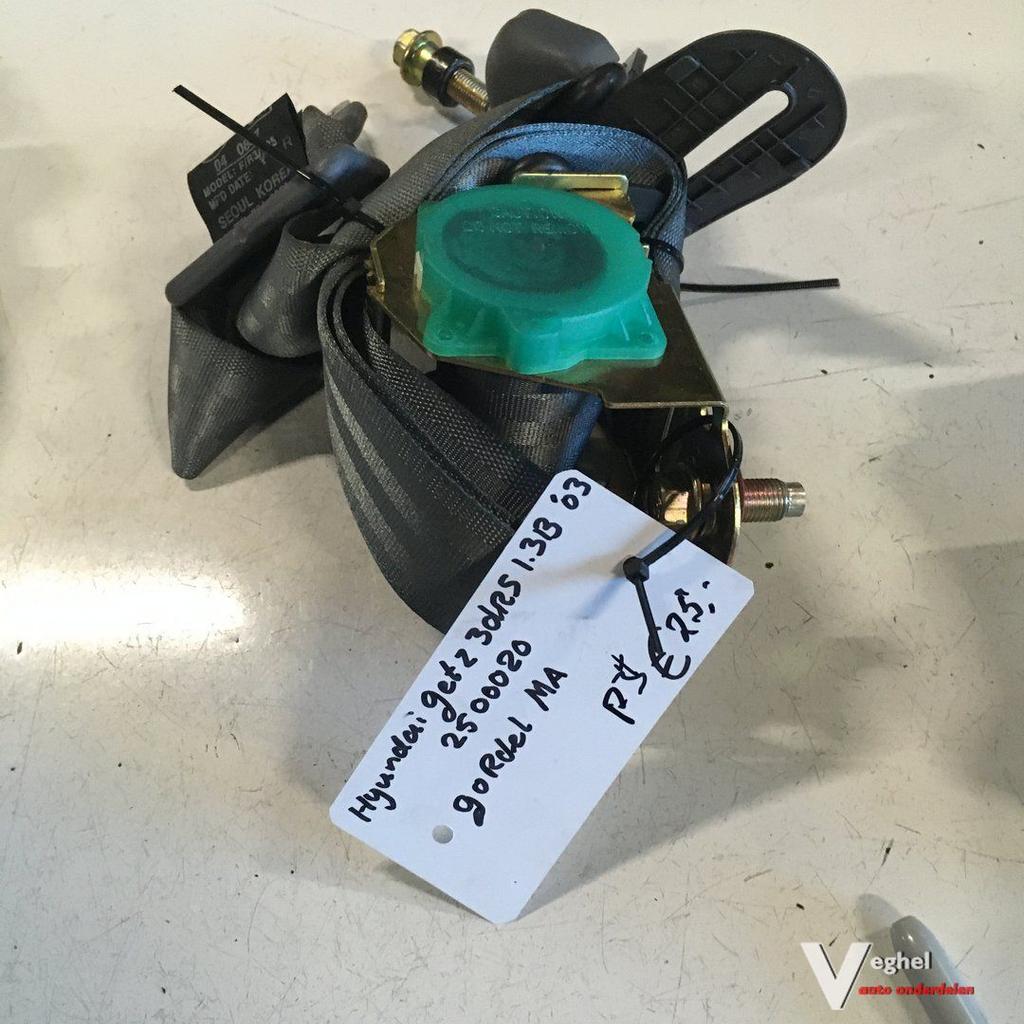 Hyundai Getz 1.3 B 3 drs 2003 Wagennr 2500020  Gordel Midden, Auto-onderdelen, Interieur en Bekleding, Gebruikt, -, -, Ophalen of Verzenden