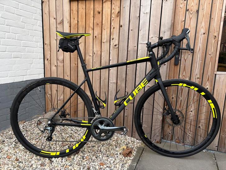 Cube Attain disc Shimano Tiagra 2x10 maat 58, Fietsen en Brommers, Fietsen | Racefietsen, Zo goed als nieuw, Overige merken, Meer dan 20 versnellingen
