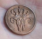 Bodemvondst - 19e eeuwse knopen met W - Willem 1/2/3, Ophalen of Verzenden