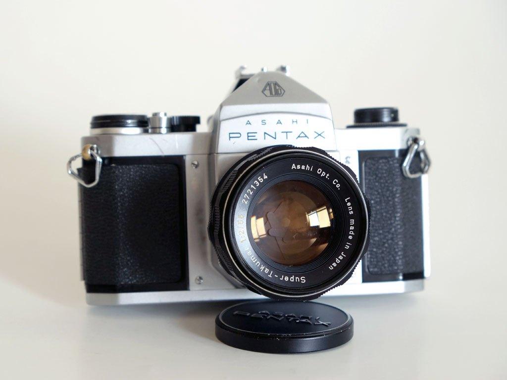 Pentax Asahi S1a, SMC Takumar 55mm f/2.0 lens, Audio, Tv en Foto, Fotocamera's Analoog, Gebruikt, Spiegelreflex, Pentax, Ophalen