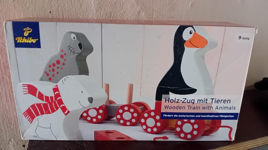 Wood Train with Animals, Ophalen of Verzenden