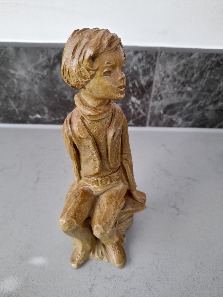 Schandinavisch Tarracota- Beeldje 1960, Antiek en Kunst, Kunst | Beelden en Houtsnijwerken, Minder dan 20 cm, Ophalen of Verzenden