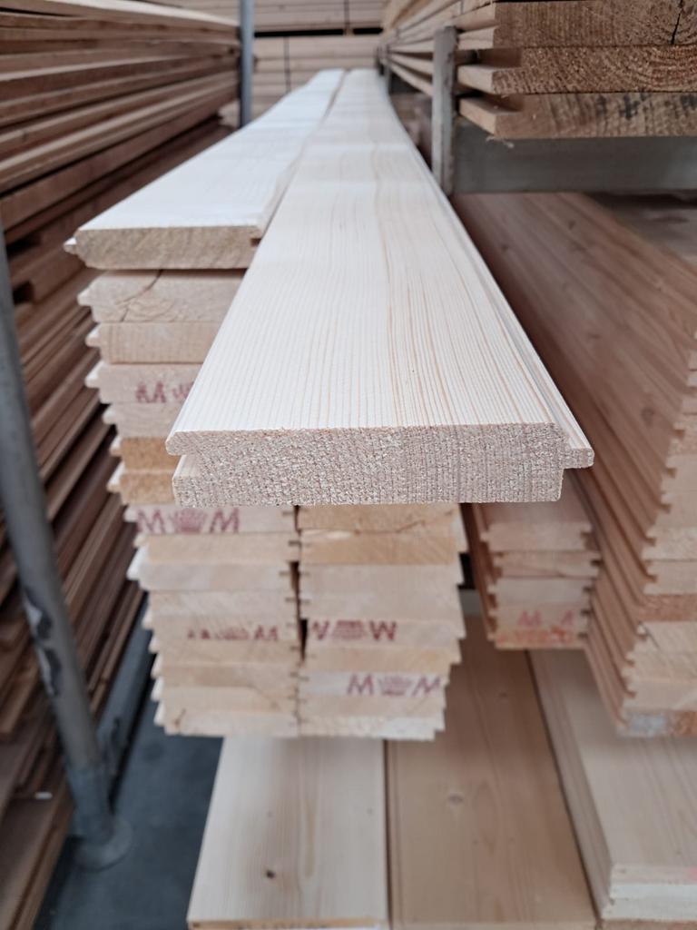 Partijtje vuren puntschroten 2,5×11 glad 34/400, Tuin en Terras, Palen, Balken en Planken, Ophalen, Zo goed als nieuw, 250 cm of meer