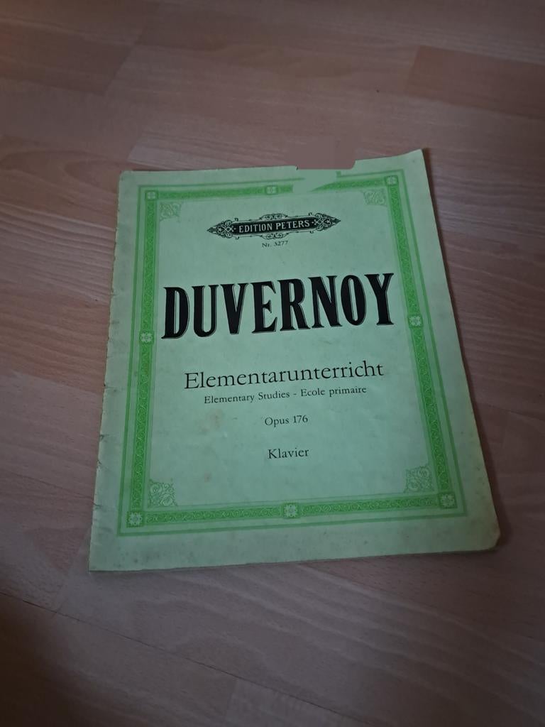Duvernoy Elementarunterricht Opus 176 - Pianoboek, Ophalen of Verzenden