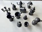 12 tinnen miniaturen, figuren voor poppenhuis of letterbak, Ophalen of Verzenden