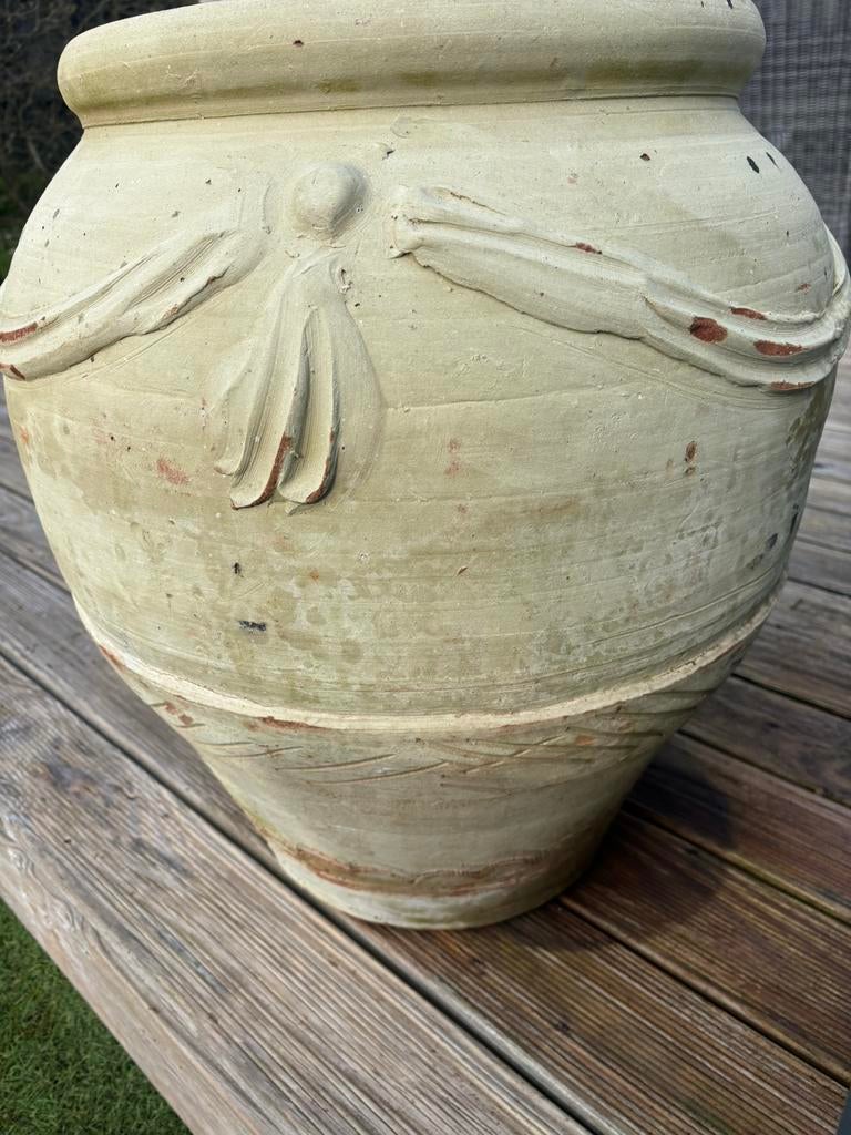 Italiaanse terracotta pot, Ophalen, 40 cm of meer, Zo goed als nieuw, Balkon
