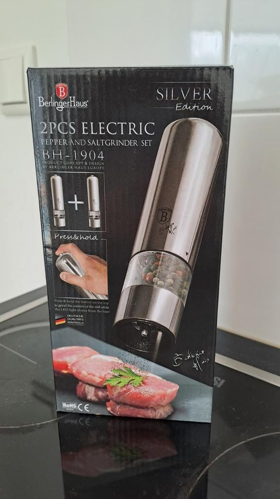 Berlinger Haus elektrische peper- en zoutmolenset, Ophalen of Verzenden, Nieuw