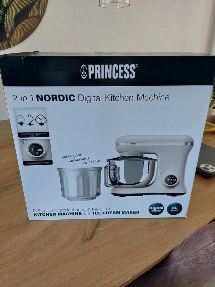Princess 2-in-1 Keukenmachine & IJsmachine - Nieuw in Doos, Witgoed en Apparatuur, Keukenmixers, Nieuw, Ophalen of Verzenden