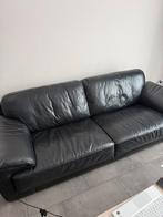 Leder Banstel 2,5 & 3 Zits en 4 x eetkamerstoelen leder, Gebruikt, 300 cm of meer, Ophalen of Verzenden, Rechte bank