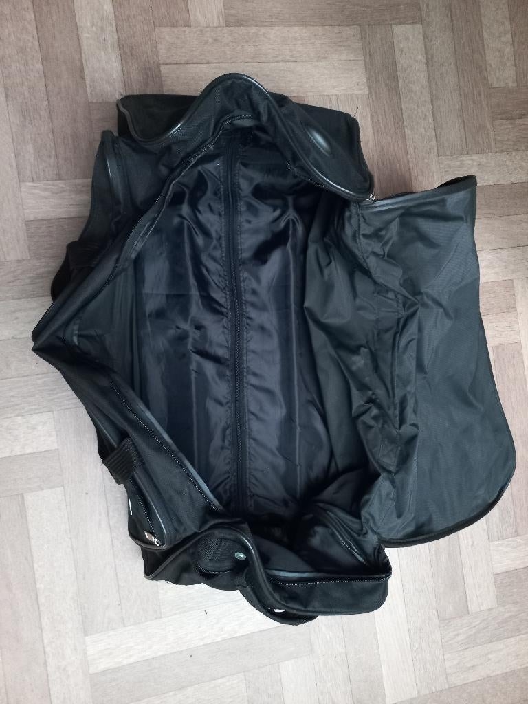 Zwarte handige reistas, Wieltjes, 40 tot 60 cm, 30 cm of meer, Verzenden