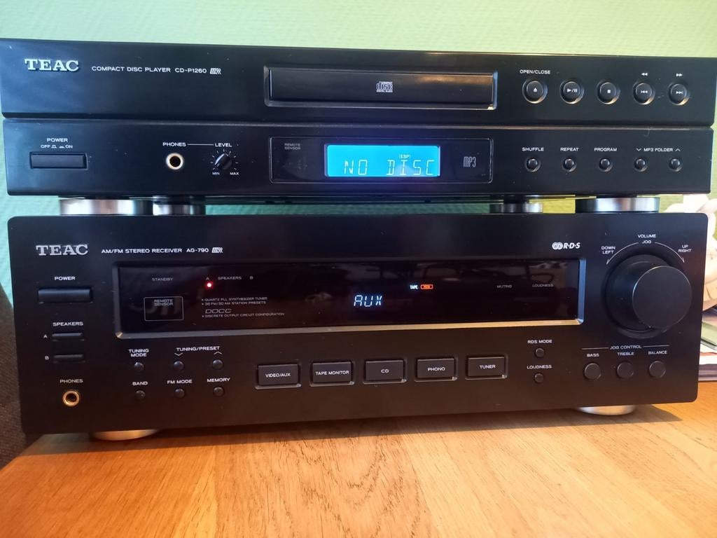 Teac AG 790 versterker receiver met cd P1260, Audio, Tv en Foto, Cd-spelers, Ophalen of Verzenden, Zo goed als nieuw, Overige merken