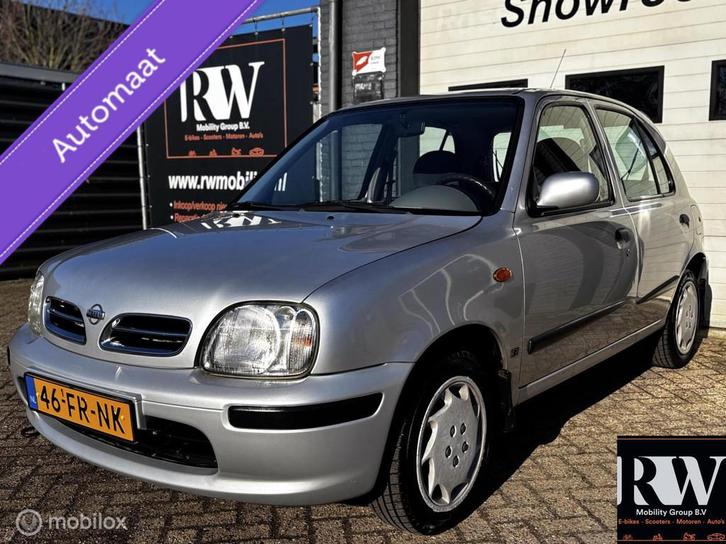 Nissan Micra 1.3 GL N-CVT *AUTOMAAT* OPTIONELE INVALIDE-REM*, Auto's, Nissan, Bedrijf, Te koop, Micra, Airconditioning, Alarm