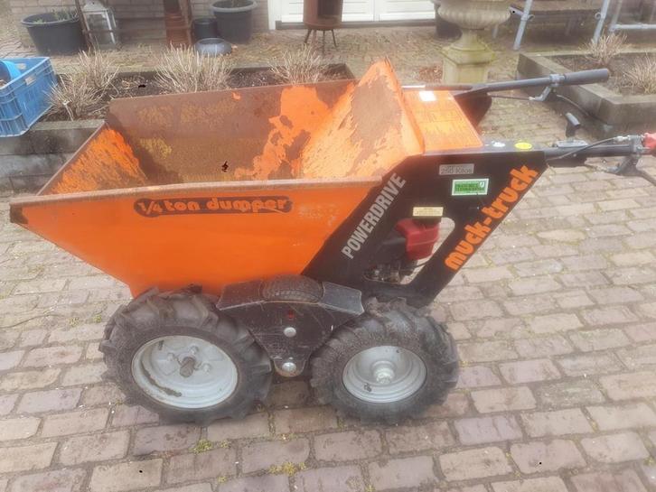 Muck-Truck Powerdrive 1/4 Ton Dumper - Compacte Kruiwagen, Tuin en Terras, Kruiwagens, Ophalen