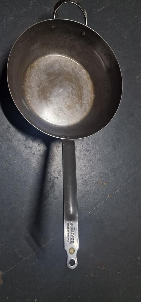 De Buyer Koeken pan 32cm, Ophalen of Verzenden, Gebruikt, Overige materialen, Koekenpan of Braadpan