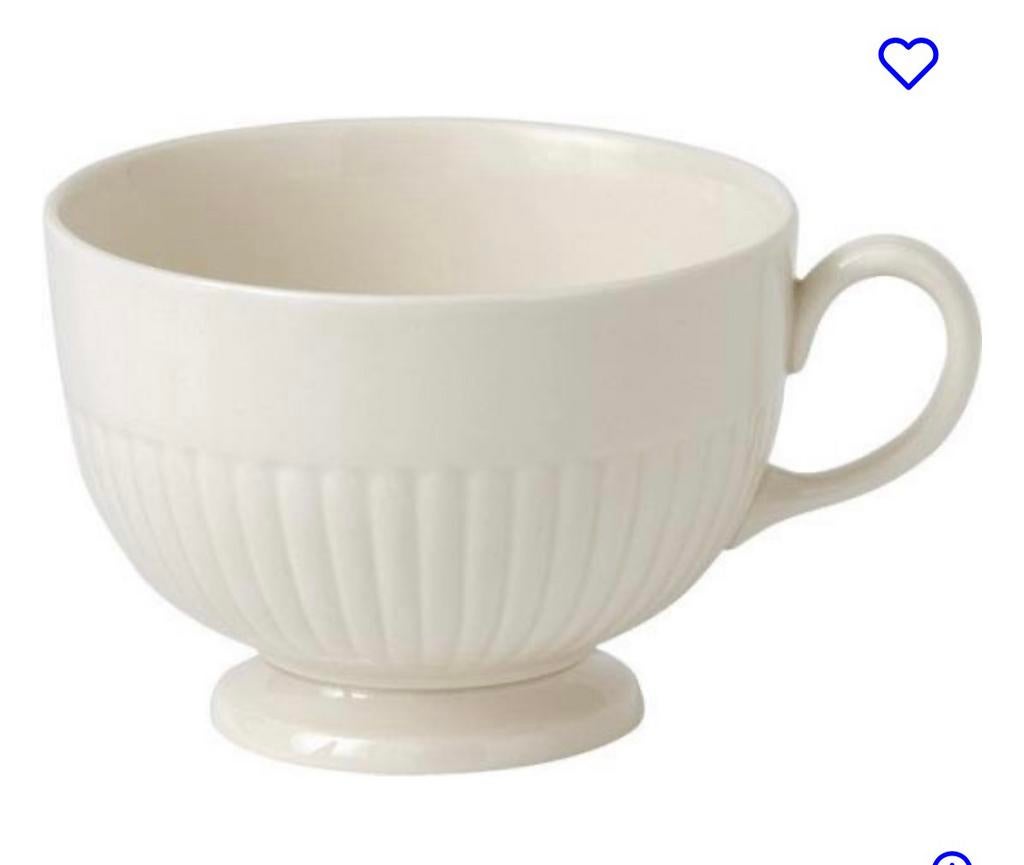 Bieden per kop, crème crèmekleurig edme wedgewood 8,3cm diam, Ophalen of Verzenden, Zo goed als nieuw, Wedgwood, Kop(pen) en/of Schotel(s)