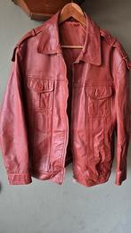 Vintage cognac echt leren jas mt 56 mooie staat, Bruin, Ophalen of Verzenden, Gedragen, Maat 56/58 (XL)