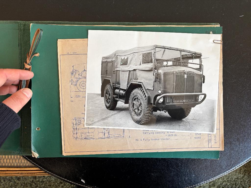 Fiat militaire prospectus - Military Supply Board - 1951, Verzamelen, Militaria | Algemeen, Ophalen of Verzenden, Landmacht, Nederland