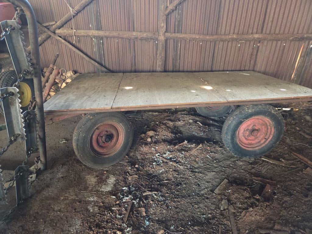 Platte wagen landbouw wagen, Ophalen, Transport