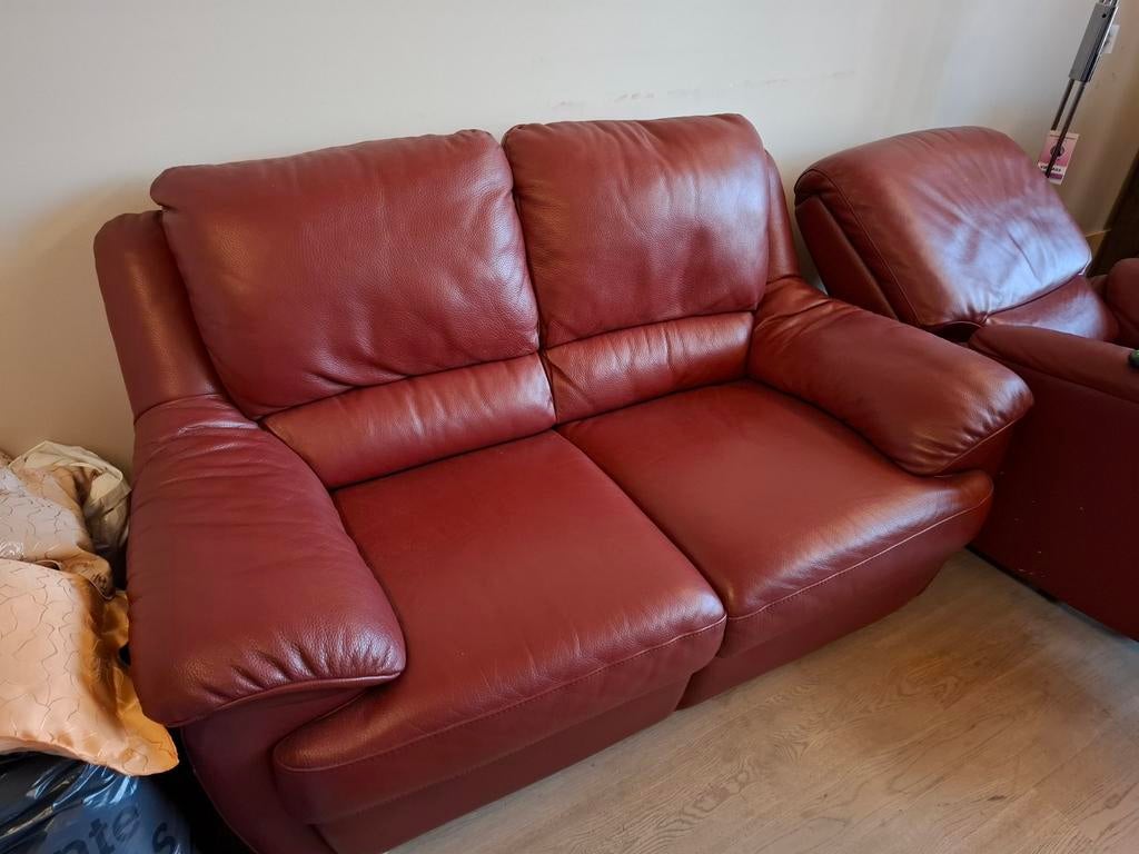Natuzzi 2-zit bankstel en 2 relax zetels, Ophalen, 75 tot 100 cm, Minder dan 150 cm