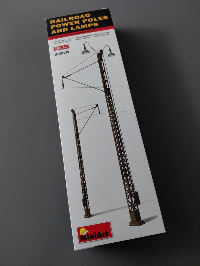3 MiniArt 35570 Spoorwegmasten en Lampen 1:35, Ophalen of Verzenden, Nieuw, Gelijkstroom, Overige merken