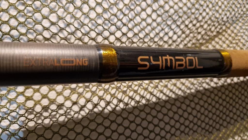 Extra lange schepnet steel - Delphin Symbol 2.2m, Watersport en Boten, Hengelsport | Karpervissen, Ophalen of Verzenden, Gebruikt