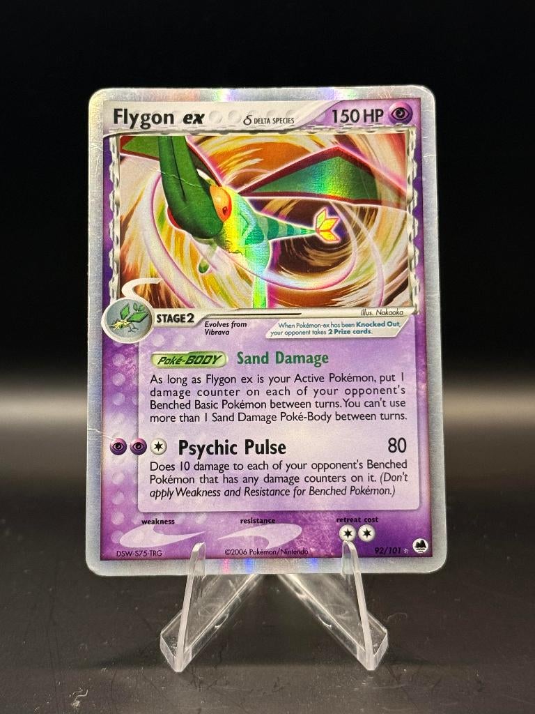 Flygon EX	92/101	Engels	PL | Pokemon, Ophalen of Verzenden, Gebruikt, Losse kaart, Foil