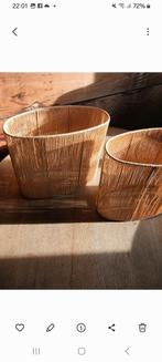 2 rotan lampenkappen, zo goed als nieuw!, Zo goed als nieuw, Ovaal, Ophalen, Bohemian, Landelijk