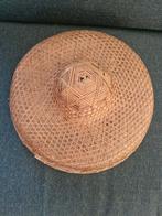 Vintage Aziatische Bamboe Hoed - Handgemaakt, Ophalen of Verzenden