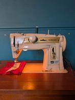 Vintage singer 411 g in kastje + toebehoren, Hobby en Vrije tijd, Ophalen, Gebruikt, Naaimachine, Singer