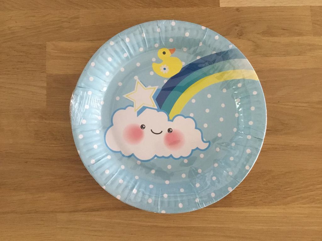 Borden Baby Boy blauw - 6 st | geboorte - babyshower jongen, Ophalen of Verzenden, Nieuw, Geboorte of Huwelijk