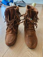 Korte laarsjes maat 38, Bruin, Lage of Enkellaarzen, Ophalen of Verzenden, Gedragen