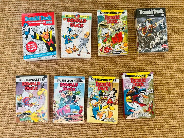 7 Donald Duck pockets en scheurkalender 2021, Boeken, Stripboeken, Zo goed als nieuw, Meerdere stripboeken, Ophalen of Verzenden