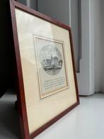 Antieke kopergravure 'T DORP HEILO door Anna C. Brouwer, Ophalen