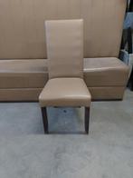 restaurant stoelen taupe kleur 106 cm hoog 12 stuks, Gebruikt, Overige kleuren, Leer, Ophalen of Verzenden