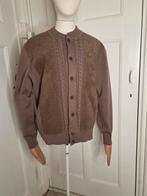 Vintage Strickschön Vest - Wolmix - Maat S/M, Ophalen of Verzenden, Zo goed als nieuw, Maat 52/54 (L), Bruin