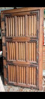 Prachtig bewerkte antieke deur met kozijn, 100 tot 120 cm, Gebruikt, Binnendeur, Minder dan 200 cm