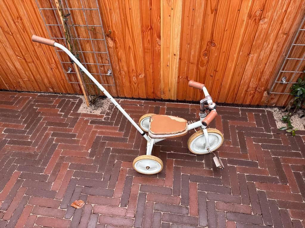 Banwood kinderfiets met duwstang - Vintage stijl, Ophalen, Gebruikt, Duwstang