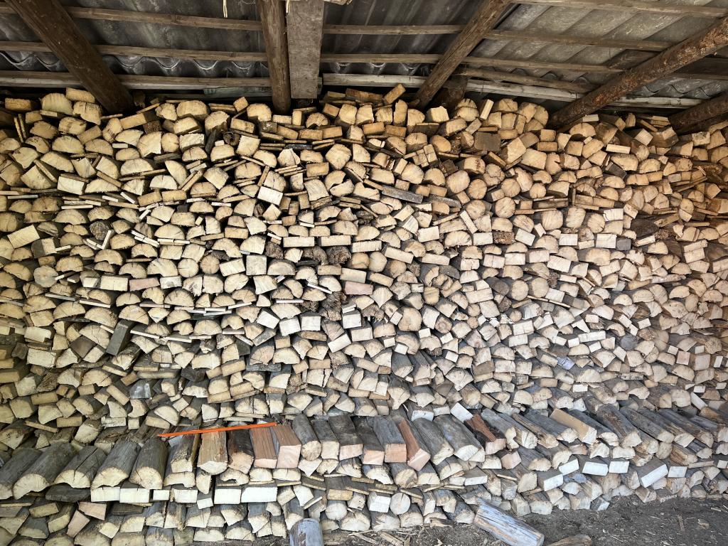 Droog!! €75,- haardhout brandhout hout kachel, Tuin en Terras, Haardhout