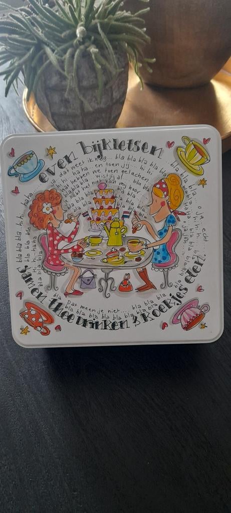 NIEUWE KOEKJES TROMMEL BLOND AMSTERDAM, Verzamelen, Blikken, Ophalen of Verzenden, Nieuw, Koek(jes), Overige merken