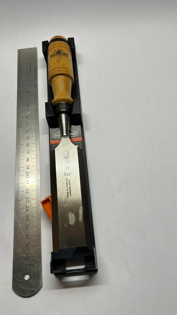 Nieuwe nooitgedagt beitel 38mm, Antiek en Kunst, Antiek | Gereedschap en Instrumenten, Ophalen of Verzenden