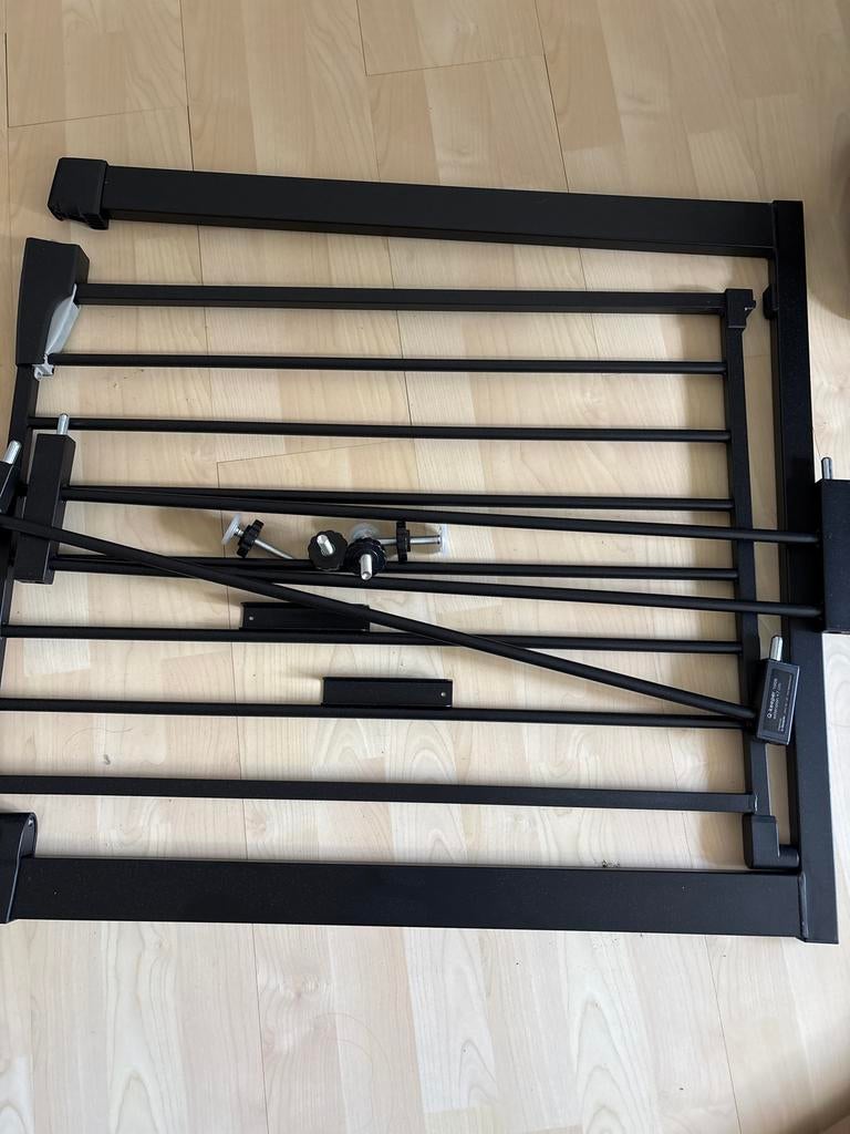 Qute Traphek Q-Keeper Zwart - Veiligheid voor Kinderen, Kinderen en Baby's, Traphekjes, Ophalen, Zo goed als nieuw, Klemhekje