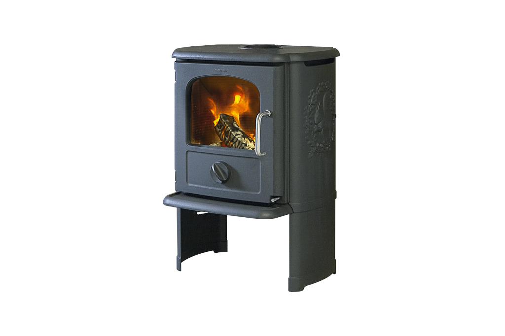 Morso Houtkachel incl kachelpijp en vloerplaat, Ophalen, Gebruikt, Houtkachel, Vrijstaand