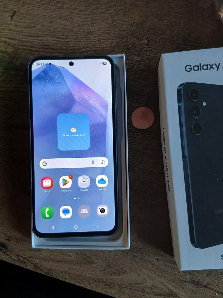 Mooie samsung  galaxy a55, Telecommunicatie, Mobiele telefoons | Samsung, Ophalen, Zwart, Zo goed als nieuw, 128 GB