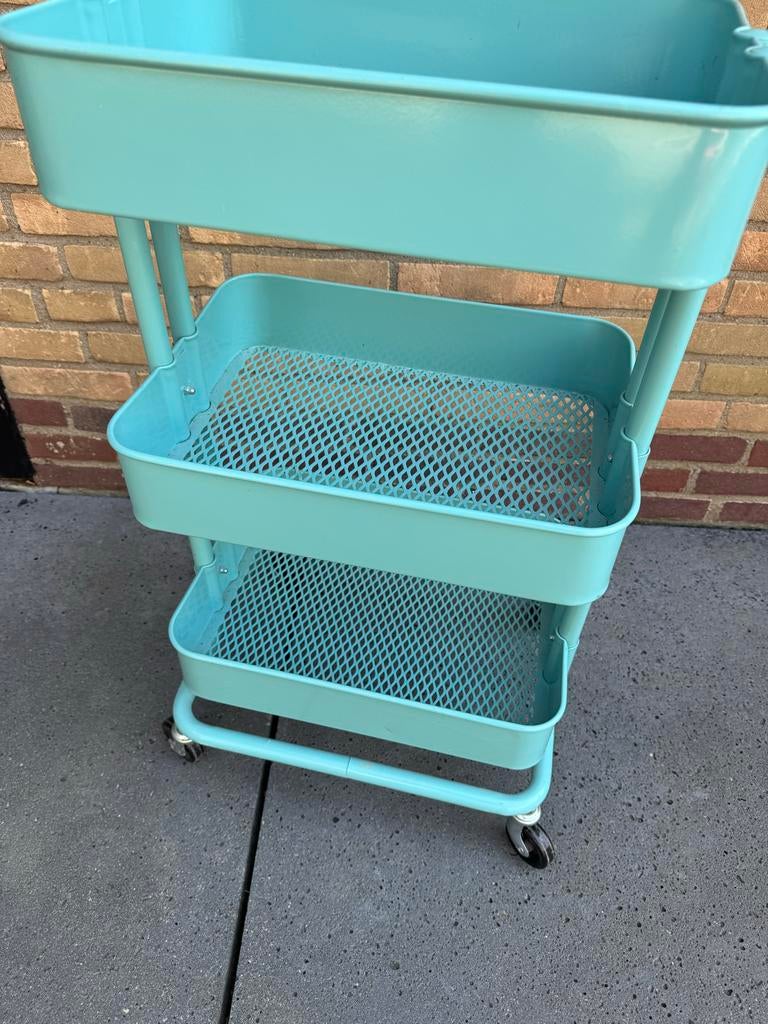 IKEA Raskog Keukentrolley - Mintgroen, Ophalen, IKEA, Keukentrolley, Metaal
