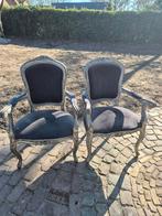 Mooie Barok Stoelen Set, Huis en Inrichting, Stoelen, Ophalen, Blauw, Stof, Twee