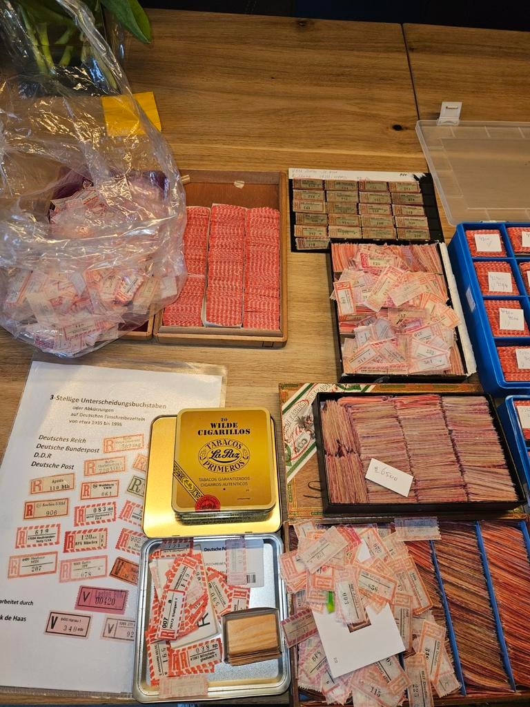 Gesorteerde Duitse aantekenstroken, Ophalen of Verzenden